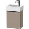 Duravit D-NEO 364x222 mm-es 1 ajtós függesztett szekrény 072438 mosdóhoz,balos, Linen Decor DE4218L7575