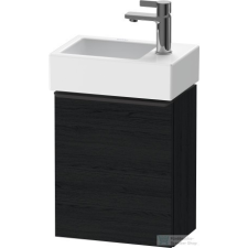 Duravit D-NEO 364x222 mm-es 1 ajtós függesztett szekrény 072438 mosdóhoz,jobbos, Black Oak DE4218R1616 fürdőszoba bútor