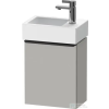 Duravit D-NEO 364x222 mm-es 1 ajtós függesztett szekrény 072438 mosdóhoz,jobbos, Concrete Grey Matt Decor DE4218R0707