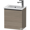 Duravit D-NEO 410x274 mm-es 1 ajtós,jobbos,függesztett szekrény 072343 mosdóhoz,Oak Terra DE4259R3535