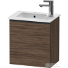 Duravit D-NEO 410x274 mm-es 1 ajtós,jobbos,függesztett szekrény 072343 mosdóhoz,Walnut Dark Decor DE4259R2121