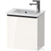 Duravit D-NEO 410x274 mm-es 1 ajtós,jobbos,függesztett szekrény 072343 mosdóhoz,White High Gloss Decor DE4259R2222