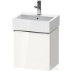 Duravit D-NEO 43,4x32,2 cm-es, 1 ajtós alsószekrény króm színű fogantyúval, mosdó és csaptelep nélkül, jobbos, fényes fehér DE4217R10220000
