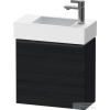 Duravit D-NEO 484x222 mm-es 1 ajtós függesztett szekrény 072450 mosdóhoz,balos, Black Oak DE4219L1616