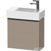 Duravit D-NEO 484x222 mm-es 1 ajtós függesztett szekrény 072450 mosdóhoz,balos, Linen Decor DE4219L7575