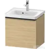 Duravit D-NEO 48,4x37,2 cm-es, 1 fiókos fali szekrény, fekete fogantyúval, 074250XXX mosdóhoz, natúr tölgy DE42480BD300000