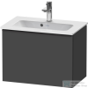Duravit D-NEO 610x372 mm-es 1 fiókos alsószekrény 234263 mosdóhoz,Graphite Matt Decor DE426804949