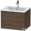 Duravit D-NEO 610x462 mm-es 1 fiókos függesztett szekrény 233663XXX mosdóhoz,Walnut Dark Decor DE426102121