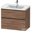 Duravit D-NEO 634x452 mm-es 2 fiókos függesztett szekrény 236780XXX mosdóhoz,Natural Walnut Decor DE435507979