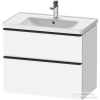 Duravit D-NEO 634x452 mm-es 2 fiókos függesztett szekrény 236780XXX mosdóhoz,White Matt Decor DE435501818