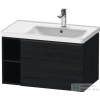 Duravit D-NEO 784x452 mm-es 1 fiókós,nyitott polcos függesztett szekrény 237080 mosdóhoz,Black Oak DE425701616