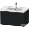 Duravit D-NEO 784x 452 mm-es 1 fiókós függesztett szekrény,Black Oak DE425501616