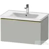 Duravit D-NEO 78,4x45,2 cm-es, 1 fiókos fali szekrény, polírozott arany színű fogantyúval, 236980XXX mosdóhoz, matt betonszürke DE4255034070000