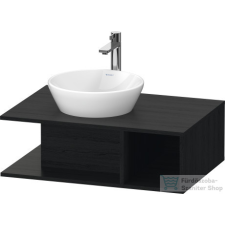 Duravit D-NEO 800x550 mm-es mosdó alá építhető alsószekrény,Black Oak DE492801616 fürdőszoba bútor