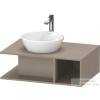 Duravit D-NEO 800x550 mm-es mosdó alá építhető alsószekrény, Linen Decor DE492807575