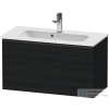 Duravit D-NEO 810x372 mm-es,1 fiókos függesztett szekrény 234283 mosdóhoz,Black Oak DE426901616