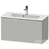 Duravit D-NEO 81x37,2 cm-es, 1 fiókos fali szekrény, króm fogantyúval, 234283XXX mosdóhoz, matt betonszürke DE4269010070000