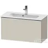 Duravit D-NEO 81x37,2 cm-es, 1 fiókos fali szekrény, króm fogantyúval, 234283XXX mosdóhoz, matt taupe DE4269010910000