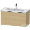 Duravit D-NEO 81x37,2 cm-es, 1 fiókos fali szekrény, króm fogantyúval, 234283XXX mosdóhoz, natúr tölgy DE4269010300000