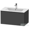 Duravit D-NEO 81x46,2cm-es, 1 fiókos fali szekrény, fekete színű fogantyúval, 233683XXX mosdóhoz, matt grafit DE42620BD490000