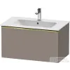 Duravit D-NEO 81x46,2cm-es, 1 fiókos fali szekrény, polírozott arany színű fogantyúval, 233683XXX mosdóhoz, matt bazalt DE4262034430000