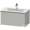 Duravit D-NEO 81x46,2cm-es, 1 fiókos fali szekrény, szálcsiszolt bronz fogantyúval, 233683XXX mosdóhoz, matt betonszürke DE4262004070000