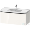 Duravit D-NEO 984x452 mm-es 1 fiókos alsószekrény 236710 mosdóhoz,White High Gloss Decor DE425602222