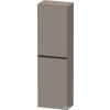 Duravit D-NEO félmagas szekrény, 40x132x24 cm balos ajtóval, Basalt Matt Decor DE1318L4343