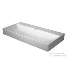 Duravit DURASQUARE 100x47 cm-es csiszolt mosdó csaplyuk nélkül, Wondergliss bevonattal,23531000791 szaniter