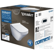 Duravit Durastyle Rimless fali wc szett, ülőkével 45510900A1 ( 455109 ) szaniter