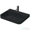 Duravit HAPPY D.2 PLUS 60x46 cm-es ráültethető csiszolt mosdó Wondergliss bevonattal,antracit matt 23606013001