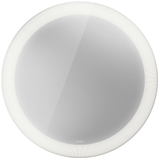 Duravit Happy D.2 Plus tükör 90x90 cm kerek világítással fehér HP7481S00000100 fürdőszoba kiegészítő