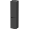Duravit KETHO.2 176x40x36 cm-es, fali, 2 ajtós magas szekrény, balos, matt grafit K21329L49490000