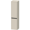 Duravit KETHO.2 176x40x36 cm-es, fali, 2 ajtós magas szekrény, balos, szupermatt taupe K21329L83830000