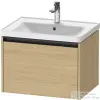 Duravit KETHO.2 63,4x45,5 cm-es, 1 fiókos fali szekrény 236765XXX mosdóhoz, natúr tölgy K25082030300000