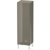 Duravit L-CUBE 132x40x36,3 cm-es, fali, 1 ajtós félmagas bútor láb nélkül, jobbos, lakkozott fényes szürke LC1178R8989