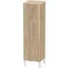 Duravit L-CUBE 132x40x36,3 cm-es, fali, 1 ajtós félmagas bútor láb nélkül, jobbos, márványos tölgy LC1178R5555