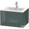 Duravit L-CUBE 62x48,1 cm-es, 1 fiókos alsószekrény mosdó és csaptelep nélkül, lakkozott fényes dolomitszürke LC614003838