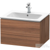 Duravit L-CUBE 62x48,1 cm-es, 1 fiókos alsószekrény mosdó és csaptelep nélkül, matt dió LC614007979