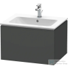 Duravit L-CUBE 62x48,1 cm-es, 1 fiókos alsószekrény mosdó és csaptelep nélkül, matt grafit LC614004949