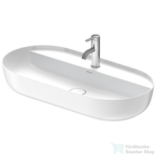 Duravit LUV 800x400 mm-es ráültethető mosdó,fehér/szatán fehér matt 0380802600 szaniter