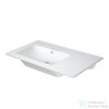 Duravit ME BY STARCK 830x490 mm-es bútorral aláépíthető csaplyuk nélküli mosdó bal oldali medencével,Wondergliss bevonattal,White Satin matt 23458332601