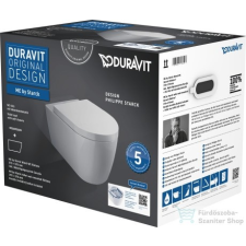 Duravit ME by Starck Rimless (öblítőperem nélküli) fali wc szett, ülőkével 45290900A1 ( 452909 ) szaniter