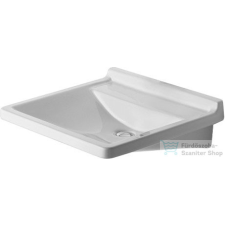 Duravit STARCK3 60x54,5 cm-es túlfolyó nélküli fali mosdó mozgássérülteknek,03126000001 szaniter
