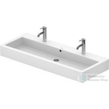 Duravit VERO 120x47 cm-es ráültethető csiszolt mosdó 2 csaplyukkal,0454120026 szaniter