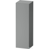 Duravit VITRIUM 132x40x36,3 cm-es 1 ajtós magas szekrény, jobbos, matt világosszürke VT1178RHDHD0000