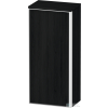 Duravit VITRIUM 89,9x40x26,2 cm-es 1 ajtós magas szekrény fehér színű fogantyúval, balos, matt grafit VT1355L1616000W