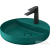 Duravit VITRIUM DuroCast UltraResist 46 cm-es pultra ültethető mosdó 1 csaplyukkal, matt olajkék 266246HA71