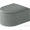 Duravit VITRIUM fali WC ülőke nélkül, fényes fehér/matt világosszürke 250609FD00