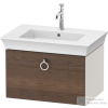Duravit WHITE TULIP mosdó alá építhető függesztett 1 fiókos alsószekrény,684 x 458 mm,Nordic White Satin Matt Lacquer/American Walnut Solid Wood WT425107739